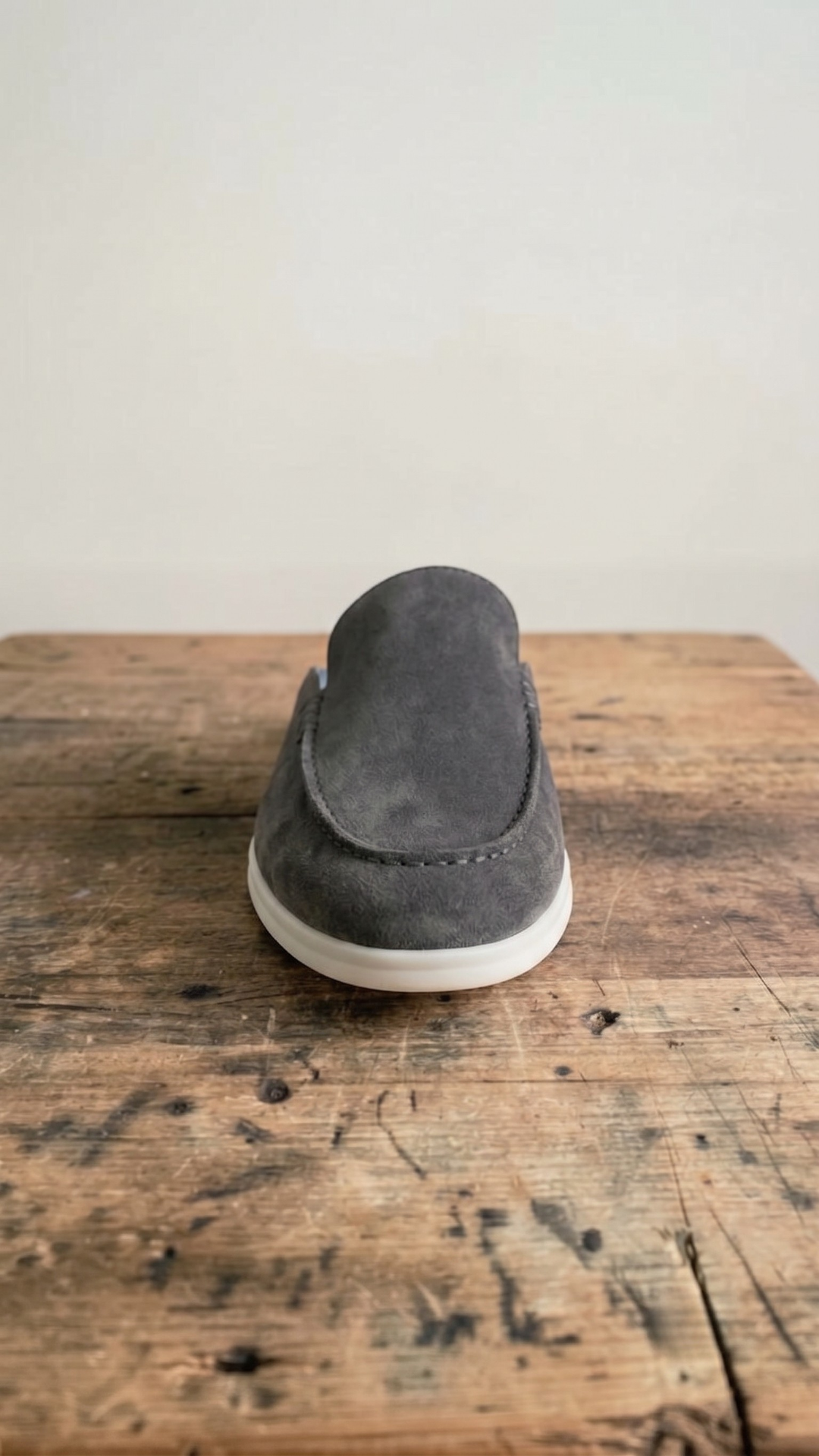Amari Suede Mules, side profile highlighting the suede texture