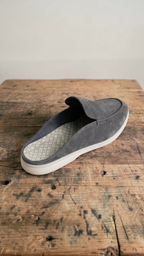 Amari Suede Mules, top-down view
