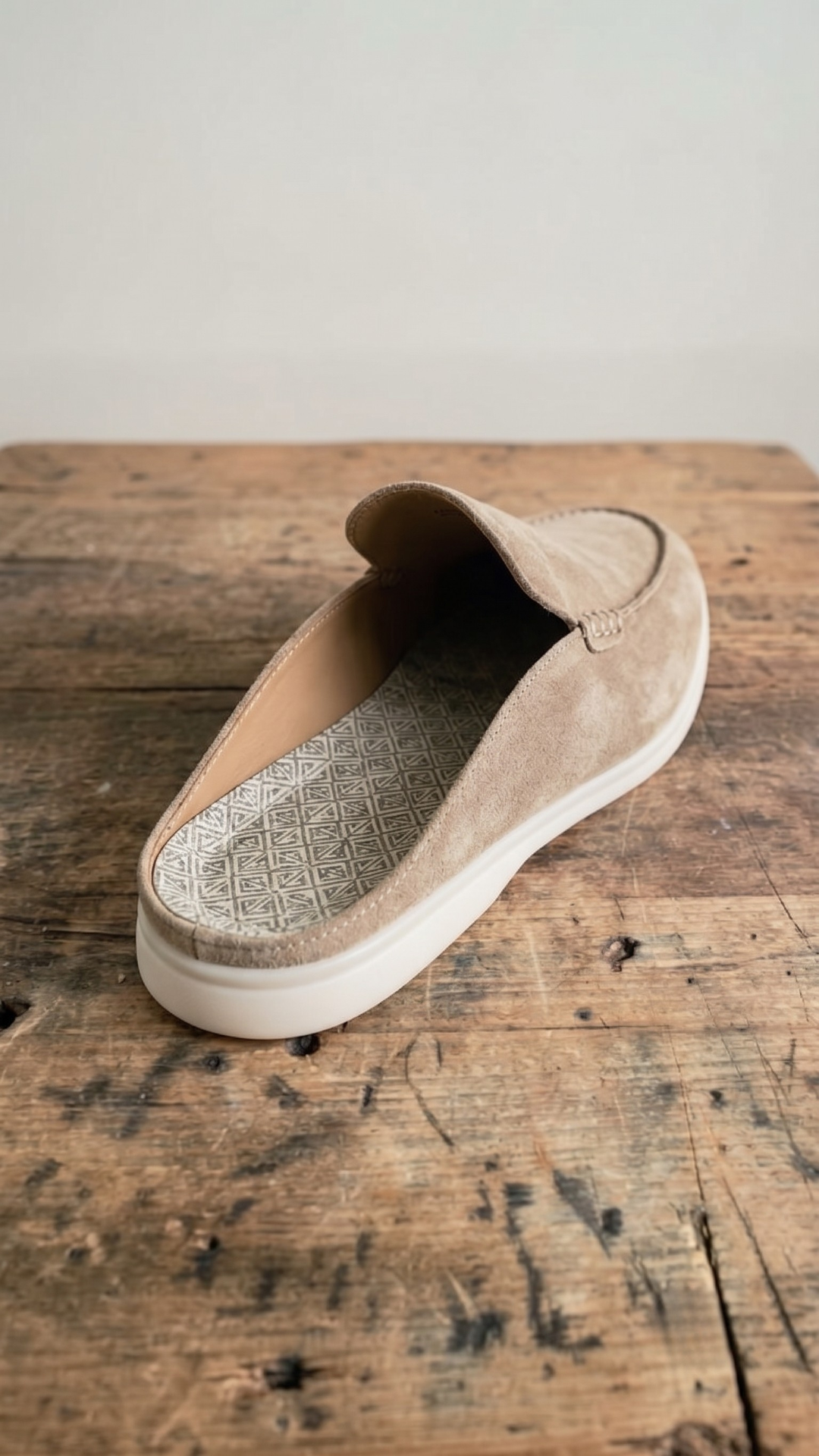 Amari Suede Mules, sole and construction detail